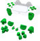 eXtremeRate Boutons Remplacement pour ps5 Manette BDM-010/020, Kit de Boutons D-Pad R1 R2 L1 L2 Triggers Share Options avec Outils pour ps5 Manette, Chromé Vert