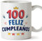 MUGFFINS Tazas 100 Cumpleaños - En Español - ¡Feliz Cumpleaños! - 11 oz / 330 ml - Regalo original y divertido