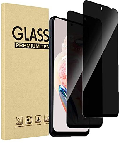 JMDZDL Sichtschutz für Xiaomi Redmi Note 12 4G/ 5G Schutzfolie, [2 Stück] Anti-Spähen Panzerglasfolie für Redmi Note 12 6.67 Anti-Spy Displayschutzfolie 9H Härte Gehärtetes Glas Blickschutzfolie