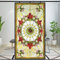 Sichtschutz-Fensterfolie im europäischen Kirchenstil, Buntglas, statische Haftung, dekorativ, mattiert, Fensteraufkleber (60 x 200 cm), Muster 1