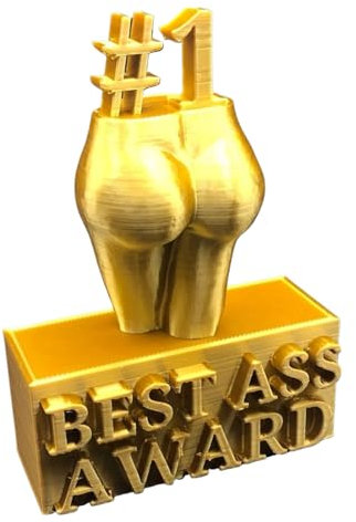 ulafbwur Award Ornament Kreative Trophäe Ornament Lustige Goldene Statue für Zuhause Party Dekoration Desktop Trophäe Ornamente A M