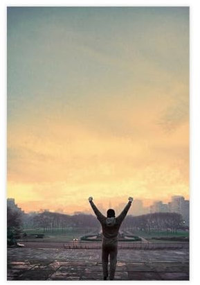 Rocky Poster Sylvester Stallone Rocky Balboa Leinwand Poster Schlafzimmer Dekor Sport Landschaft Büro Zimmer Dekor Geschenk ungerahmt 30 x 45 cm