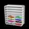 KeaJuidy Organiser Aufbewahrungskoffer Fahrzeuge Geschenkset Spielzeugautos Schaukasten Sammelkoffer Sammelbox für Streichholzschachtel Autos 24,6x24x7 cm