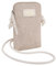 Lois - Bolso Móvil Mujer Bandolera Pequeño Con 2 Asas Para Colgar - Mini Bolso de Marca, Beige
