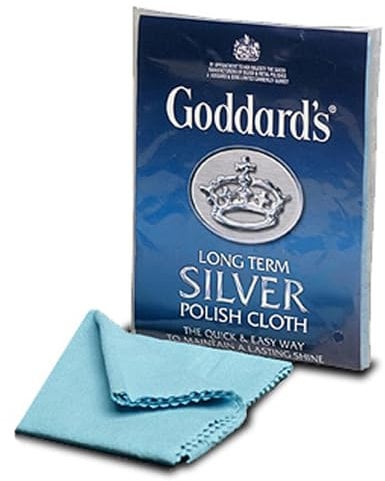 Goddard's Cotton Silver Polishing Cloth for Cleaning Silver Jewelry, Gold, Dinnerware, Silverware, Antiques, Helps Shine, Protect & Clean
