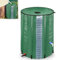 YRHome 380 Liter Faltbar Regentonne Regenwassertonne Regenwassertank mit Überlaufschutz Regenwassertonne Regenfass Wassertank Gartenbewässerung UV-stabil witterungsbeständig Grün mit seitlicher Skala