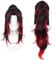 Anime Cosplay Perücke Tsugikuni Yoriichi Black Red Long Halloween Kostüm Cosplay Perücke,Für Party Karneval Weihnachten