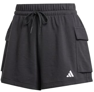 adidas Women's Essentials Small Logo French Terry Cargoshorts