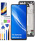 HLYGZX Écran pour Samsung Galaxy A52s / A52 5G TFT A526B A526W A526U A528B A528N Écran LCD de Rechange Assemblée réparation Kit (Noir avec Cadre,Pas d'empreintes digitales)