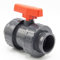 PVC-Kugelhahn I 20 mm I 1/2 Zoll I für Klebemuffen und Fittinge I Absperrhahn 2-Wege I PVC-Rohrverbinder 20 mm I Kugelschieber für Pool- und Teichbau I bm156
