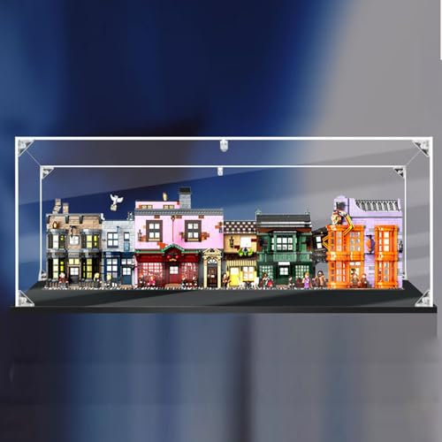 PARFCO Acryl-Vitrine kompatibel für Winkelgasse #75978, staubdichte Vitrine (3MM, Transparent)