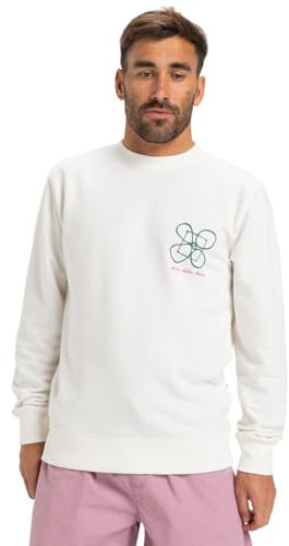 Quiksilver Haut en Molleton Graphic Mix Crew Homme Blanc L