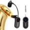 Wireless Saxophone Microphone System for Instruments: UHF Rechargeable Instruments Microphone Receiver and Transmitter - 160ft Range. Plug and Play - Clip-on Mics Suitable for Sax Trumpet, Trombone