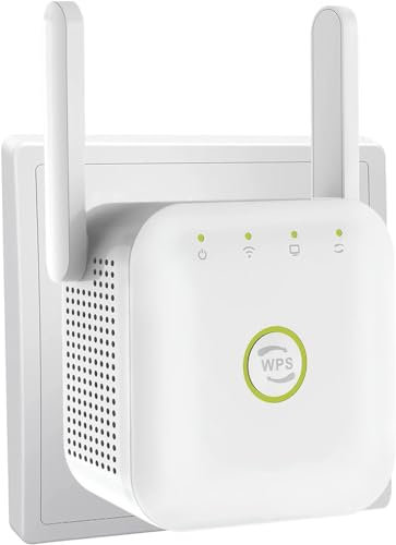 2024 Newest WiFi Extender, WiFi Booster, WiFi Repeater Covers Up to 3800 Sq.ft and 45 Devices, Internet Booster - with Ethernet Port, Quick Setup, Home Wireless Signal Booster, UK plug -
