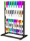 Band-Organizer, Aufbewahrungsregal für Bastelzimmer, Nähzimmer und Blumenladen, Schals, Gürtel, Geschenkpapier, Präsentation, Schwarz