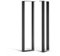 [HLC] 2 x Square Console Table Legs – Industrial Steel Frame Legs for Console, Radiator and Entryway Tables – Precision Laser Cut and TIG Welded with Floor Protectors and Free Screws [71cm, Black]