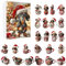 2024 Weihnachts-Dackel-Adventskalender, 24 Tage Weihnachts-Countdown-Kalender mit 2D-Acryl, lustige Dackel, Figur, Weihnachtsbaumschmuck
