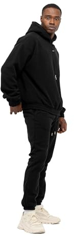 TOMBARRON Herren Fleece Trainingsanzug mit Patch