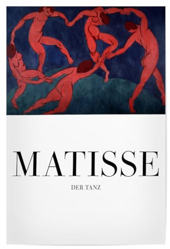 artboxONE Poster 120x80 cm Abstrakt Matisse - der Tanz hochwertiger Design Kunstdruck - Bild henri gemälde henri