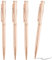 4 Pcs Rose Gold Pens, Metal Ballpoint Pen, Nice Pens, Slim Metal Ballpoint Pens for Students, Office, Black Ink, Elegant Writing Pens, Ideal for Gifts, Back to School Supplies, Journals & Planners