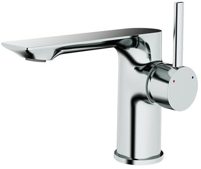 Aqua Bagno Waschtischarmatur Pure Essence, Wasserhahn aus Messing, 161mm Höhe, Chrom