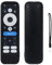 Custodia remota in silicone per onn Google TV 4K Pro 2024, copertura remota antiurto in silicone Copertura protettiva remota con cordino (Nero)