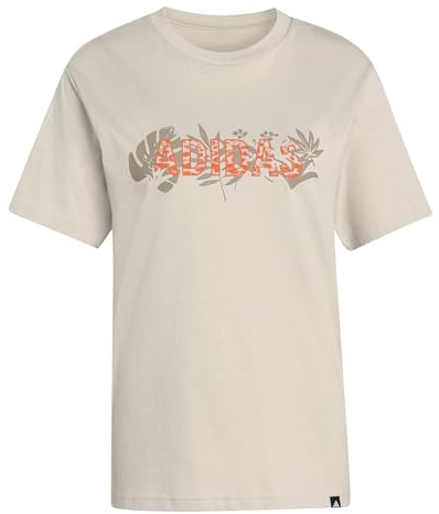 adidas Women's Animal Graphic T-Shirt, Wonder Alumina, XL