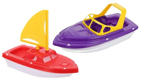 SOPOTUTU 2piezas Juguetes De Baño para Set De De Plástico Lancha Juguetes Acuáticos para Años para Playa Piscina