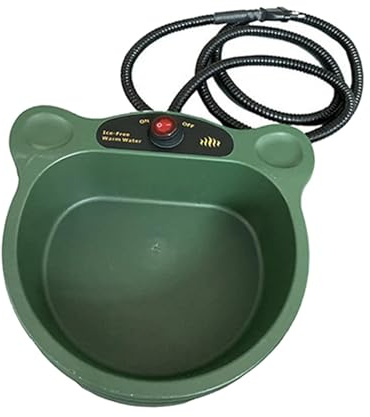 MotiveTech Beheizbarer Wassernapf für Hunde und Katzen, multifunktionaler beheizter Hundenapf, Haustiertränke für Vögel, Enten, Hühner und Eichhörnchen