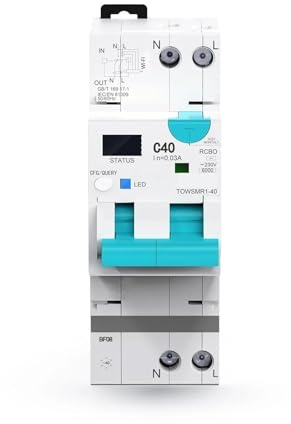 Interruttore differenziale regolabile RCBO a LED con protezione da sovracorrente e perdite
