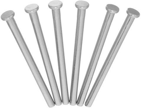 BESTYASH 6pcs Wooden Door Hinges Stainless Steel Silver Removable Pin Wide Compatibility for Wood Doors Home Renovation