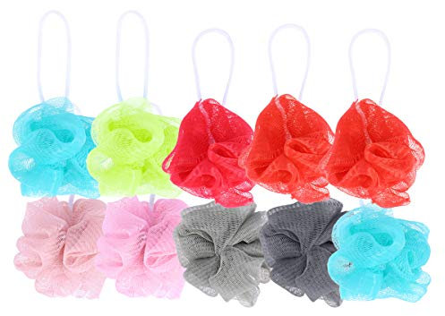 Lot de 10 fleurs de bain aux couleurs assorties