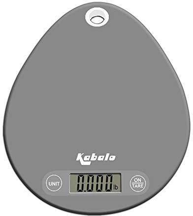 Kabalo 5kg Grey Oval Digital LCD Electronic Kitchen Cooking Baking Prep Food Preparation Weighing Scales UK