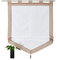 SIMPVALE Tenda a Pacchetto Finestre, Cachi 45 x 140 cm Tende Romana, Tende per Interni in Voile Trasparente con Decorazione con Nappe per Cucina, Bagno, Balcone