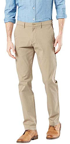 Dockers Herren Smart 360 Flex Chino Slim Hose, Dockers Khaki, 34W / 34L