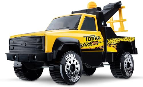 Micro Metals - Muldenkipper, Zementmischer, Bulldozer, Müllwagen, Tonka, Konstruktionsspielzeug für Kinder, Baufahrzeug-Spielset für Jungen & Mädchen ab 3 Jahren