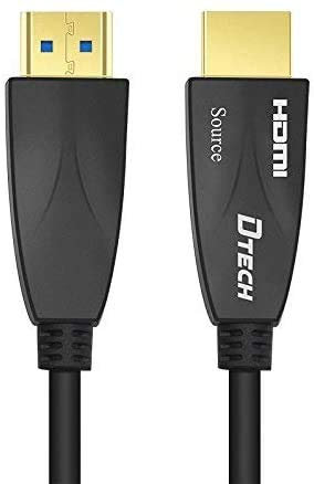 DTECH - Cavo HDMI in fibra ottica 4K 60Hz 18Gbps HDR 444 422 420 sottocanazione ad alta velocità in tutto il mondo, 8 m