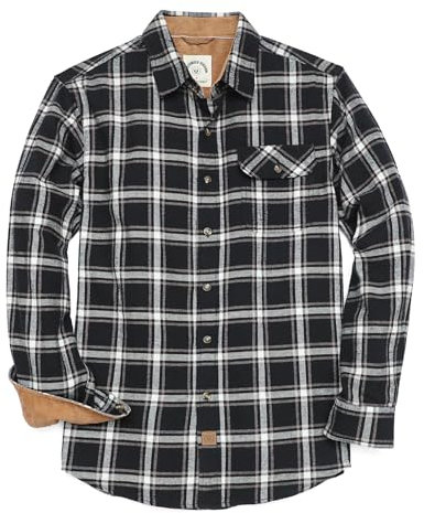 Dubinik® Chemise Flanelle Homme Chemise Homme Manches Longues Chemise A Carreaux Hommes ​Casual Chaude Regular Fit