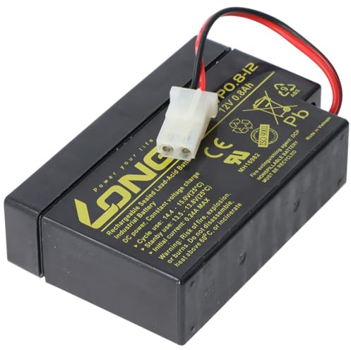 Kung Long WP0.8-12 Blei-Vlies-Akku, 12Volt, 0,8Ah mit AMP Stecker