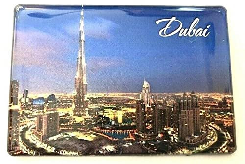 Generisch Souvenir Kühlschrankmagnet - Dubai, 8 x 5,5 cm, Epoxid, 1 Stück