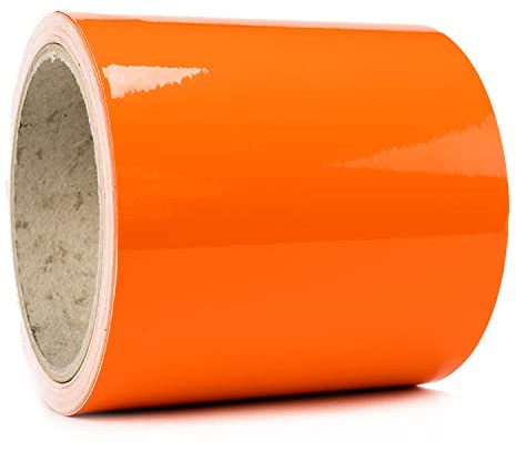 Auto Zierstreifen Orange Glänzend Folienstreifen Autodekor Folie Pinstripes Boot Basteln Modelbau (100 mm)