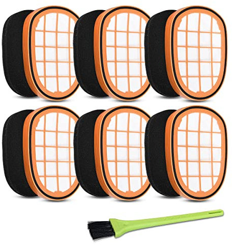 Jajadeal 6 Stück Filter für Philips SpeedPro Max Aqua Plus Staubsauger, Ersatzteile FC5005/01 Filter Zubehör für Philips FC6826 FC6823 FC6904 XC7042 XC8045 XC8147 XC8347 SpeedPro Max Aqua Plus