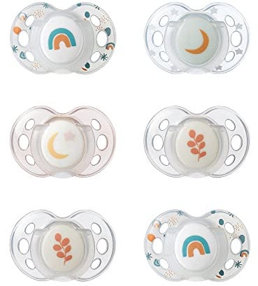 Tommee Tippee Ultra-light Silikonschnuller, Symmetrische Kiefergerechte Form, BPA-frei