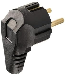 Gummi Schuko Stecker IP20 vollgummi wasserdicht feuchtraum aussen schukostecker IP20 (Gummin Winkelstecker)