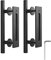 Ysislybin Maniglia Porta, 30CM Maniglia per Porta Scorrevole Della Stalla,Maniglia Porta Scorrevole Acciaio Inox,Maniglia Porte Scorrevoli,per Casa,Porta Legno,Porte garage(2PCS)