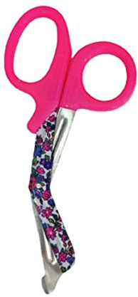 Novelty Nurse Verbandschere mit Blumenklinge, 18 cm, Hot Pink
