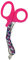 Novelty Nurse Verbandschere mit Blumenklinge, 18 cm, Hot Pink