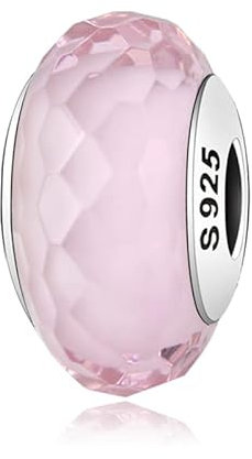 Charm Barbie Murrina Vetro Murano Rosa in argento 925 - Les Folies per Pandora