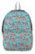Kaukko Nature Lion and Flamingo First & Middle School Backpack, colourful