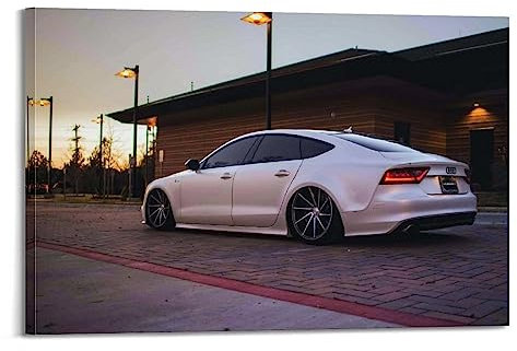 MITIN Super Auto-Poster für Audi A7 Rennwagen, Sportwagen, dekoratives Gemälde, Leinwand, Wand und Kunstbild, Familienschlafzimmer-Dekoration, 60 x 90 cm